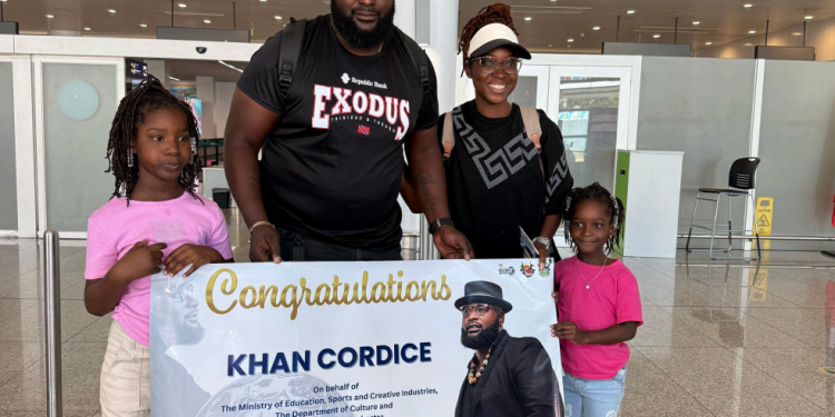 A triumphant salute to Khan Cordice!