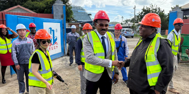 PM Browne elated with the progress at Booby Alley Project