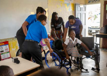 ECAB donates wheelchairs to Potters Primary School