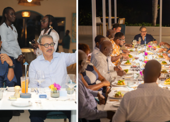 Minister Charles Fernandez Hosts Exclusive Tourism Leaders’ Dinner at Jumby Bay