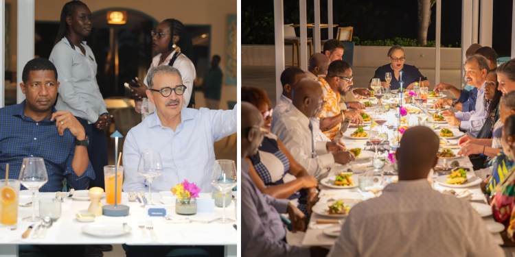Minister Charles Fernandez Hosts Exclusive Tourism Leaders’ Dinner at Jumby Bay