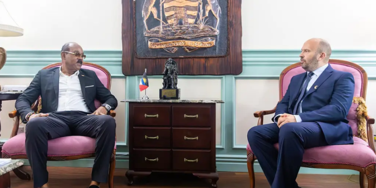 Prime Minister Gaston Browne Receives British High Commissioner During Credential Presentation Ceremony