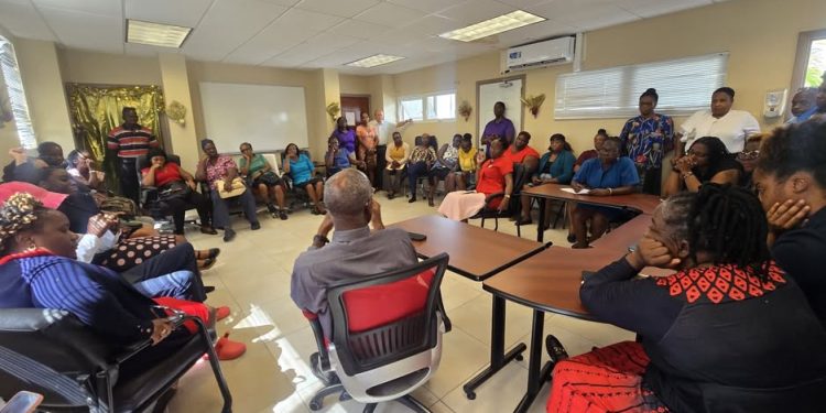 Permanent Secretary Colin O’Keiffe Hosts Introductory Meeting with Ministry of Health Staff