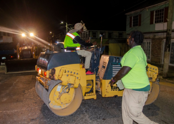 More roadworks at night
