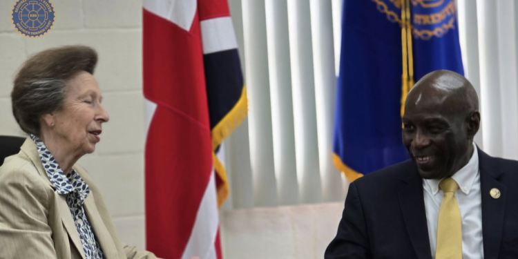 RSS Deputy Executive Director Atlee Rodney meets visiting Royal