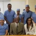 Trinidad Eye Hospital Team Pays Courtesy Visit to Permanent Secretary Colin Okeiffe
