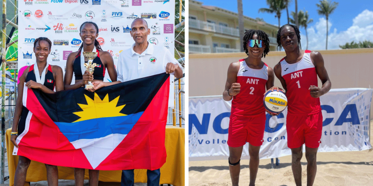 Antiguan women claim silver at ECVA’s U-21Beach Tournament