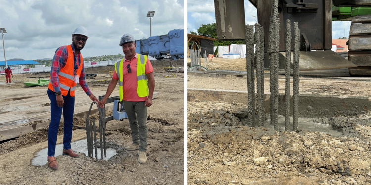 Piling Phase completed in Antigua Cruise Port’s Upland Development