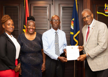 James Spencer takes his Oath of Office as a member of the Public Service Appeal Board