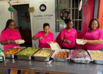 PDV/Caribe begins its 20th anniversary celebration with activity at the Soup Kitchen