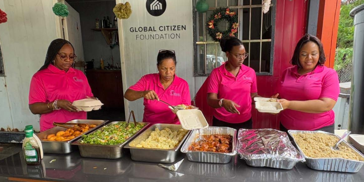 PDV/Caribe begins its 20th anniversary celebration with activity at the Soup Kitchen