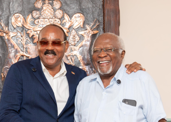 PM Browne Hosts Dr. Julius Garvey in Landmark Courtesy Call