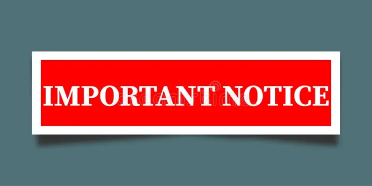 Important Notice: Distribution of cheques for Teachers