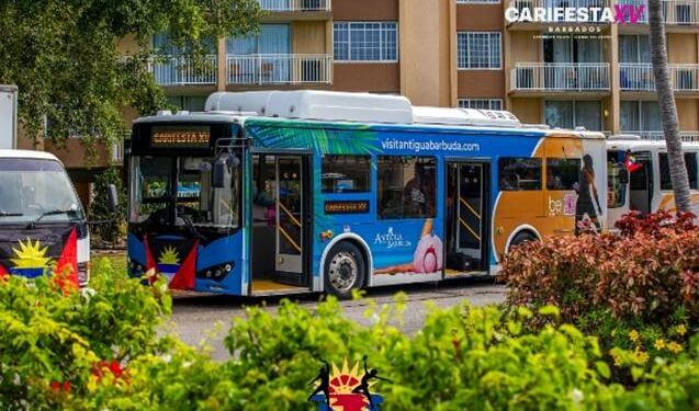 ABTA’s ‘BE HERE’ branded bus rolls up for CATIFESTA in Barbados