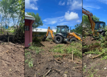 Bonnietha John continues her voluntary clean-up work in Barbuda