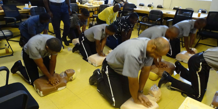 Emergency services organize heart-saver training
