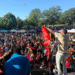 The Antigua and Barbuda flag flew high at Labour Day celebrations in Brooklyn, New York