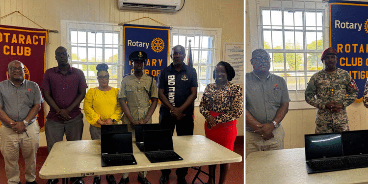 Rotary Club of Antigua Strengthens National Development with Laptop Donations to Key Agencies