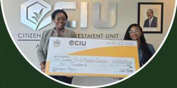 Citizenship by Investment Unit Donates $10,000 to Support SLBMC’s PINKparty Campaign