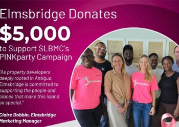 Elmsbridge Donates $5,000 to Support Sir Lester Bird Medical Centre’s PINKparty