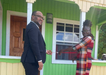 Fire victim presented with new home