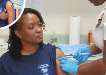 Sir Lester Bird Medical Centre Staff Lead by Example in Annual Flu Vaccination Drive 